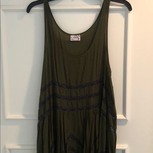 Free People ruffle hem tank